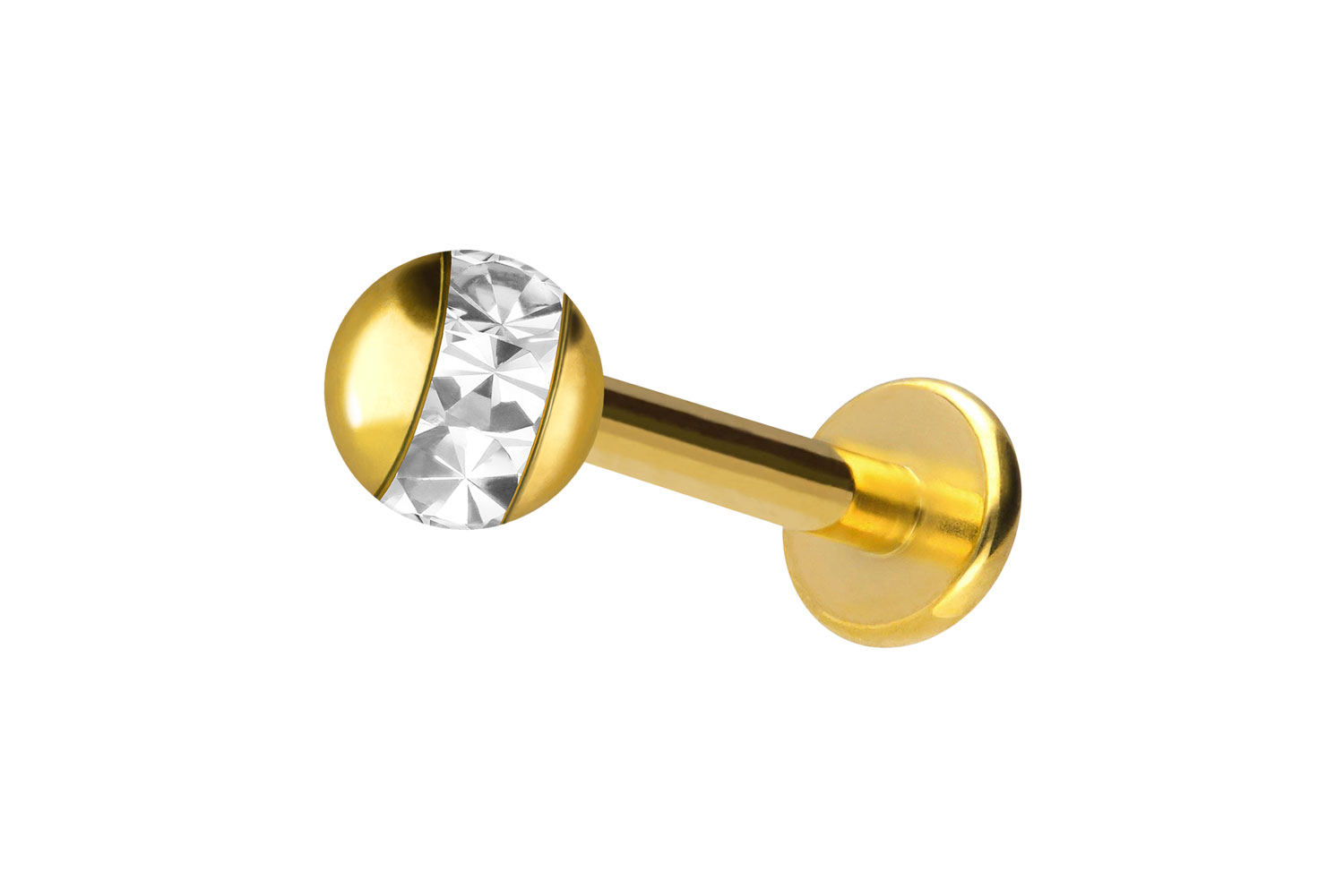 Chirurgenstahl Labret Piercing EPOXY-RING-KUGEL